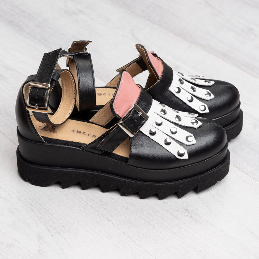*Pantofi - Amur - Combo Black